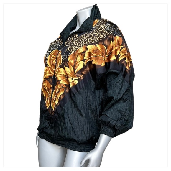 Vintage Bomber Jacket Floral Animal Print - Picture 3 of 11